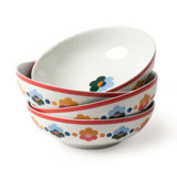Floral Handmade Porcelain Cereal Bowl