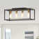 Maleika 4-Light Flush Mount Rectangular Ceiling Light
