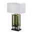 Modern Design Silver Finish 1Pc Table Lamp For Nightstand End Table Sofa Table, Water Dancing Light Home Decor, Luxury Night Lamp