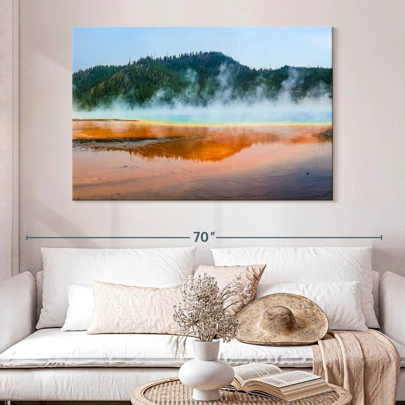 Alvord Hot Spring At Yellowstone, 34" H x 51" W
