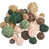 Green/Beige/Brown/Dark Grey/Black