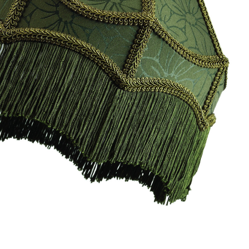 19 cm H Empire Cotton Blend Pendant Shade ( Screw On ) in Green