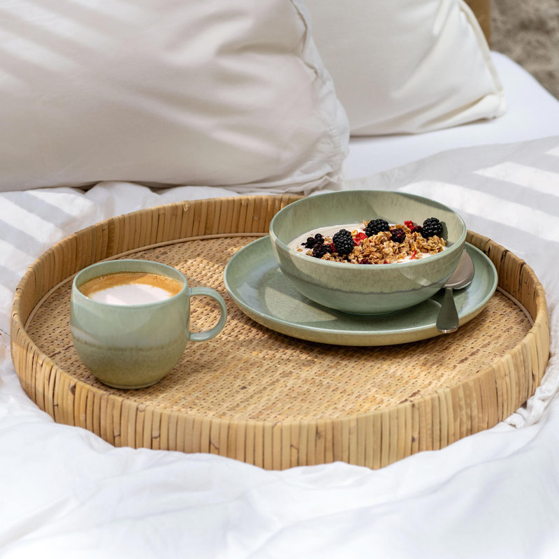 Villeroy & Boch – Perlemor Alga Cereal Bowl, 20 oz, Premium Porcelain Bowl for Cereal, Fruit and Bowl Food, Dishwasher-Safe, Microwave-Safe, Green