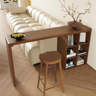 Coxambrey Retro Brown Rectangular Solid Wood Bar Table | Wayfair