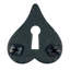 Rough Heart Skeleton Key Plate