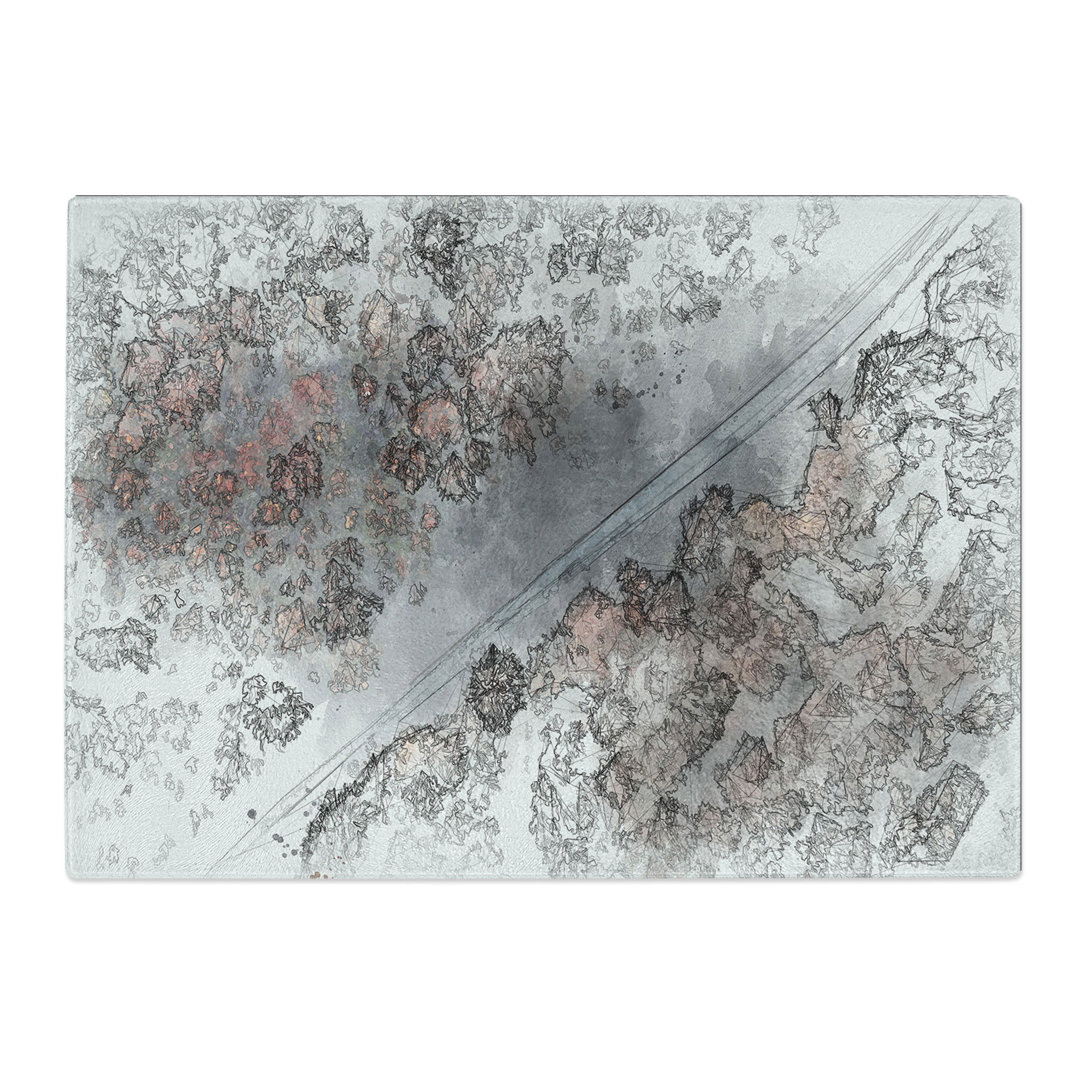 Tempered Glass Forest in Piedimonte Matese Italy Sketch Chopping Board
