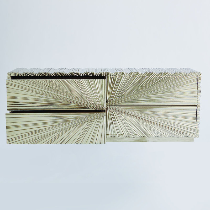 Linenfold Cabinet, Silver