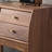 Walnut Colored Small Glass Display Case-122018792