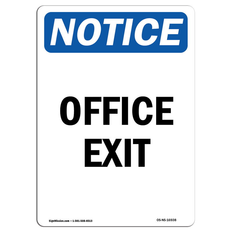 Office Exit Sign