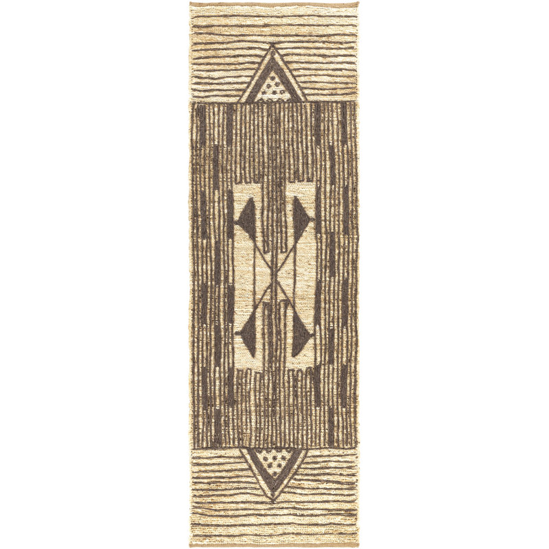 Boman Hand Knotted Southwestern Area Rug, Runner 2'6" x 8'