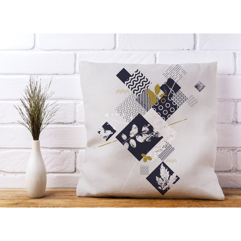 Samaire Abstract Square Cushion