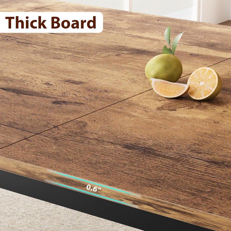 Metal Base Dining Table, Retro color