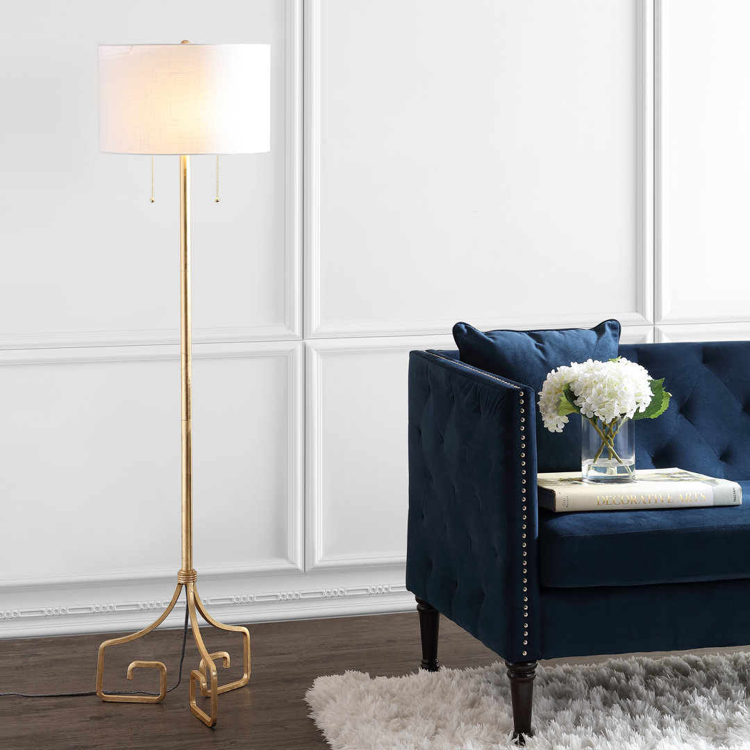 Kenmore 61.5'' Gold Leaf Traditional Floor Lamp Mercer41