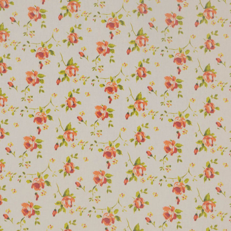 Tissu à feuillage floral Allure, Orange