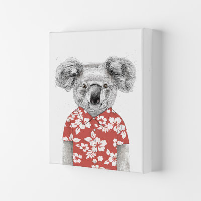 Summer Koala 1 Piece Wall Art
