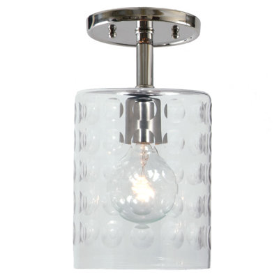 Baptiste Glass Semi Flush Mount