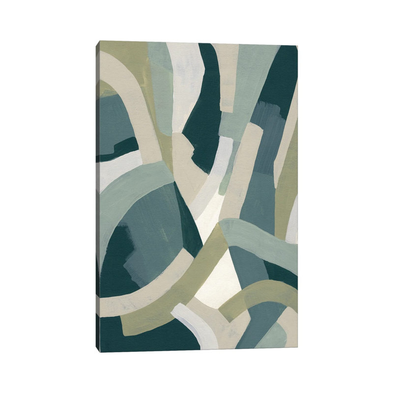 Limestone Puzzle II by June Erica Vess - Wrapped Canvas Painting, 30.48 cm H x 45.72 cm W