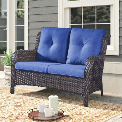 Bonia 51.18'' Wide Straight Loveseat with Cushions