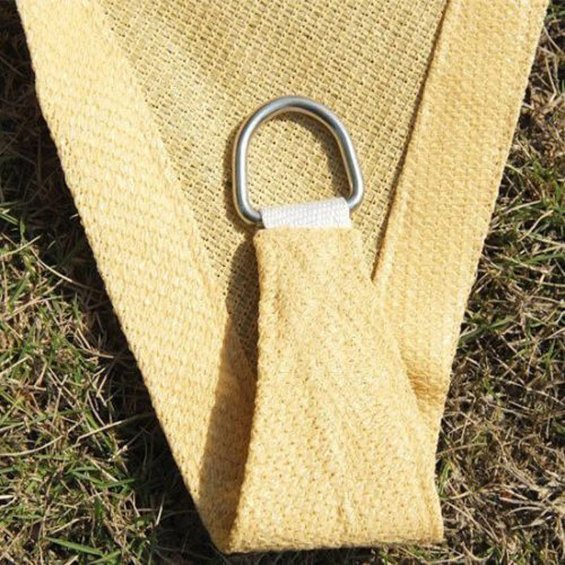 Sand 20' x 16' High-Density Polyethylene Outdoor Sun Shade Sail