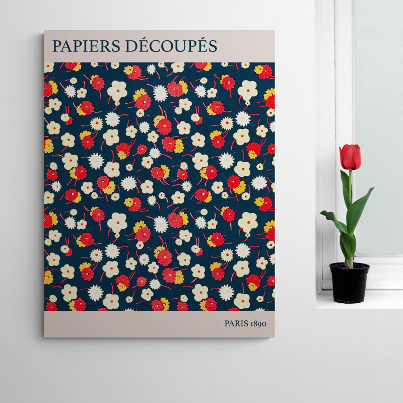 Papiers Découpés - Wrapped Canvas Art Prints, 31 cm H x 21 cm W