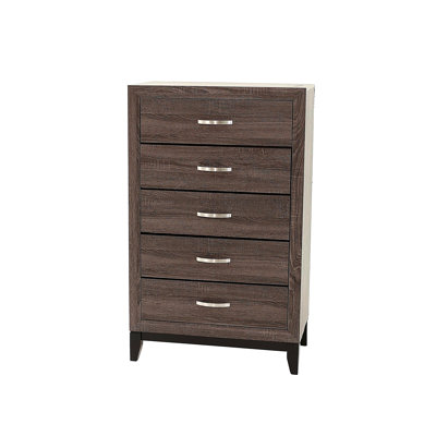 Garde-robe simple en bois 5 pièces