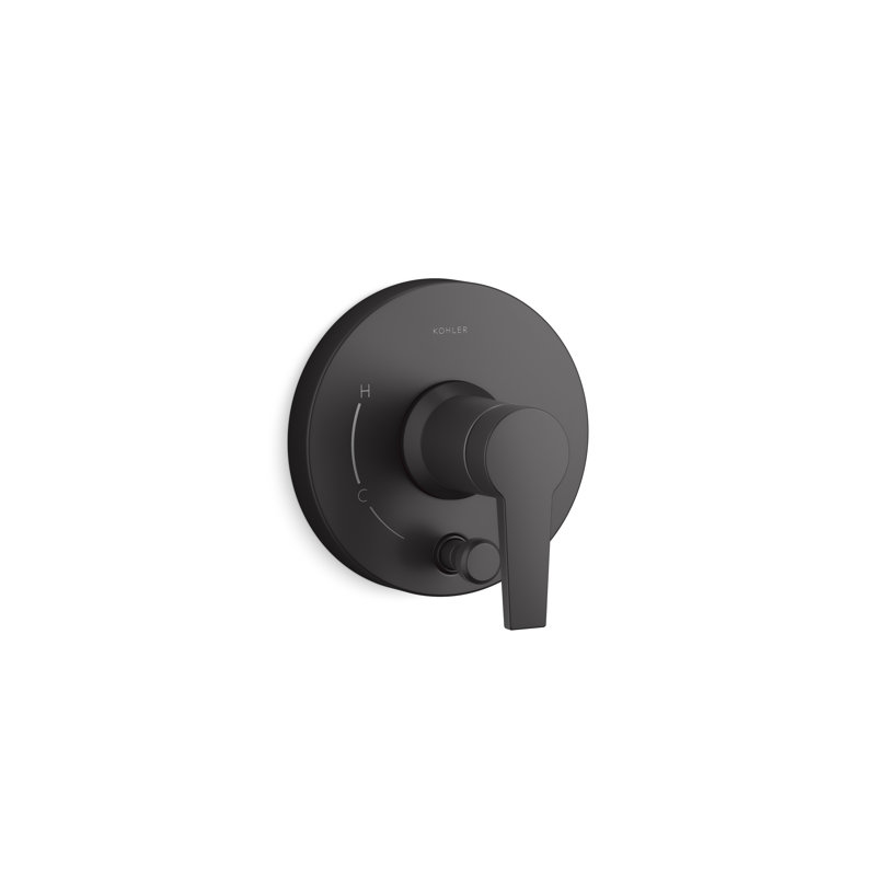 Garniture de valve Pitch Rite-Temp avec inverseur à bouton-poussoir, Nickel brossé