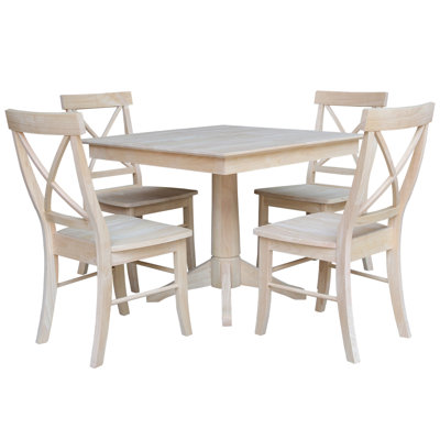 Gosney 5 - Piece Solid Wood Dining Set