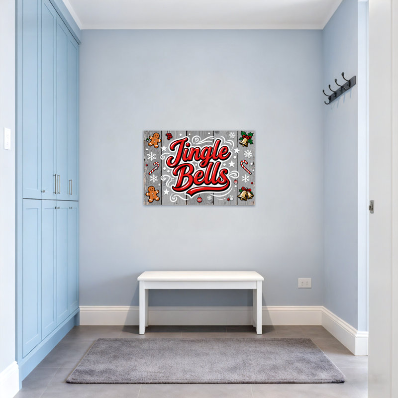 Motif de Noël de Noël Jingle Bells, H 12 po x l 18 po