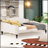Upholstered Tufted Daybed with Durable Linen Fabric and Stylish Wing-Back Design for Versatile Living Spaces
