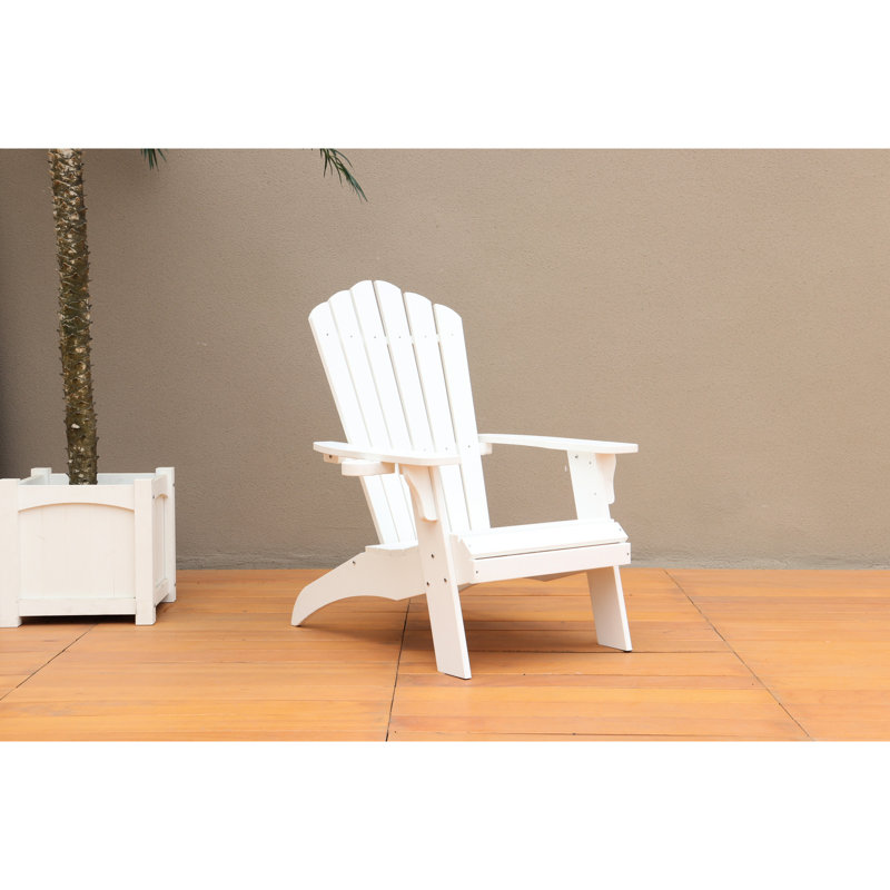 Chaise de piscine en blanc avec porte-gobelet solide et pliable
