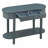 Elegant Retro Console Table With Curved Design & Smooth Glaze-1706548426