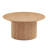Anae Round Dining Table Pedestal Table with MDF Handcraft Oak Veneer Top for Dining Room-534680683-528357365