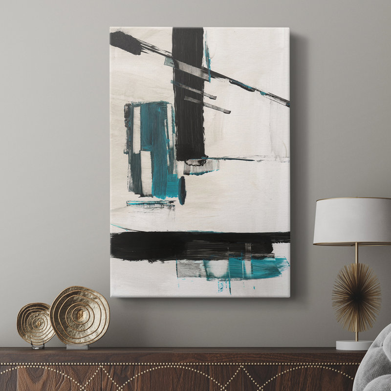 Geometry Notes II -Custom Wrapped Gallery Cavas, 18" H x 12" W