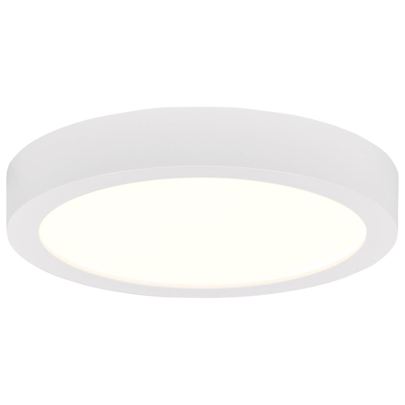 Plafonnier encastré d'extérieur à DEL Ulko, Blanc, H 1 po x l 9 po x P 9 po