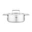 Fissler® Pure Collection Stainless Steel Rondeau, 2.7 Quart with Metal Lid