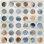 Circular Grid Framed Canvas