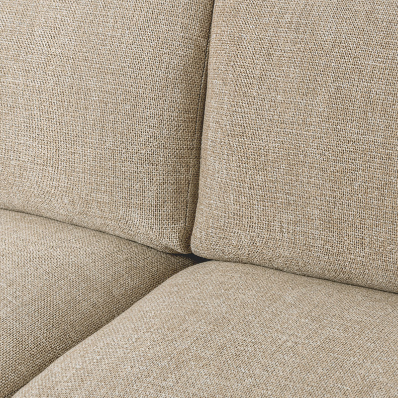 Donovan Upholstered Sectional, Bisque Polyester Blend