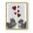 Squirrel Love Framed Print - Solid Wood-1243876848-1243876860