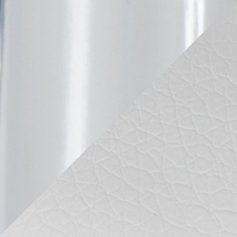 Tabouret pivotant à hauteur réglable Lakyia, Blanc