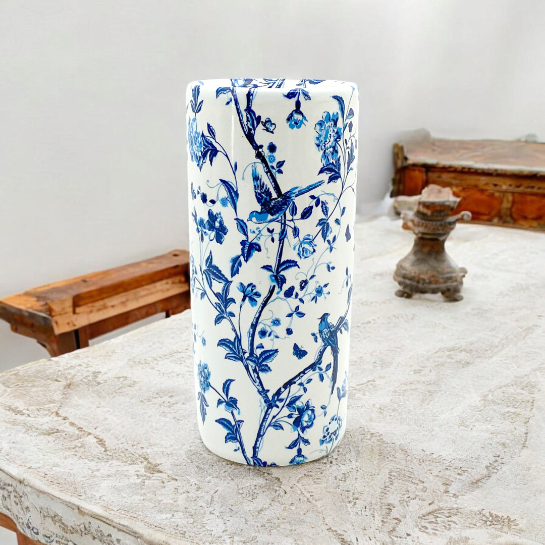 Denair Hand-Finished Ceramic Freestanding Umbrella Stand – Elegant and Durable Décor for Home, Hallways or Entryways