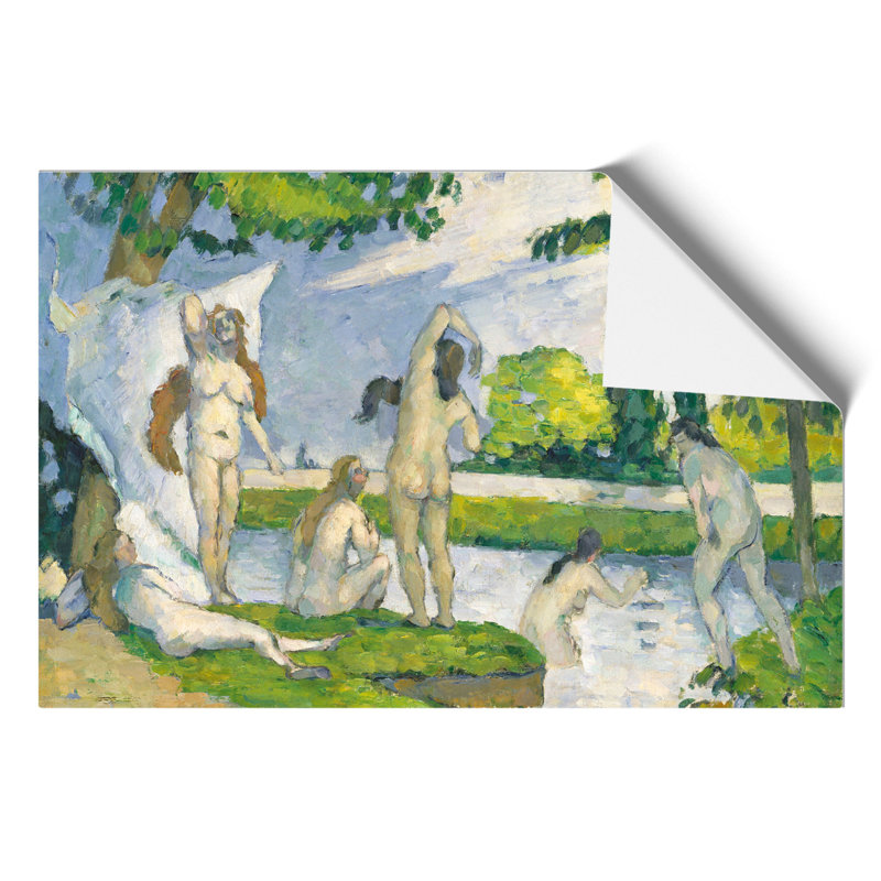 Bathers by Paul Cezanne - Frameless Print, 21cm H x 30cm W x 0.1cm D