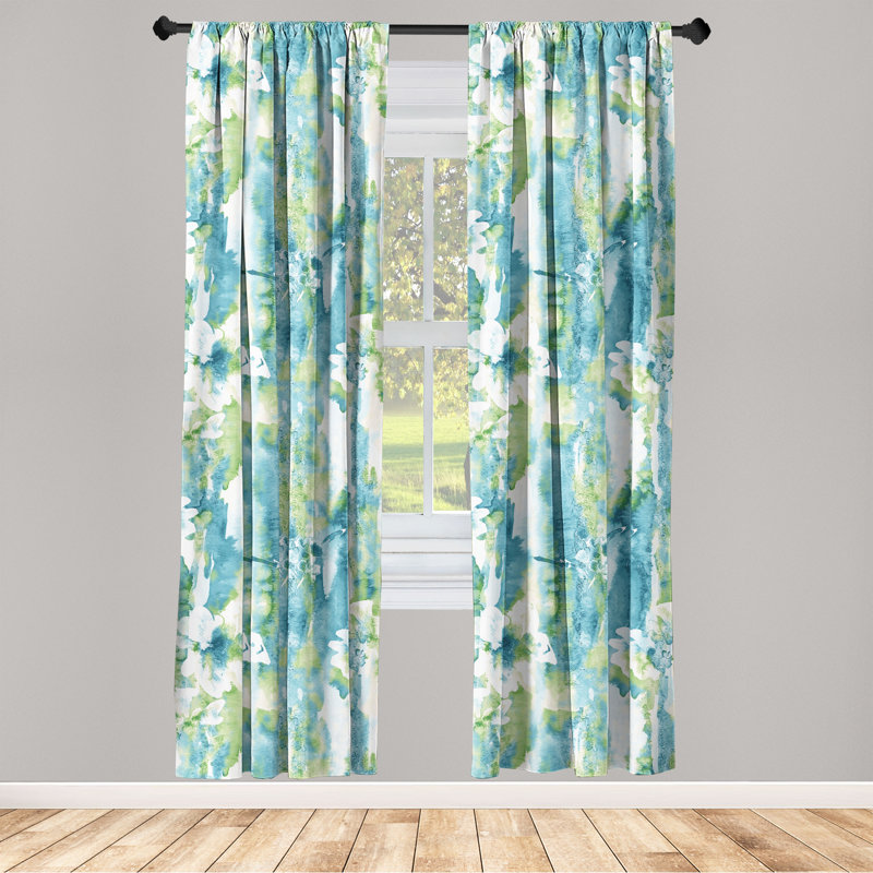 Catonya Semi Sheer Curtain Pair, 28" W x 84" H
