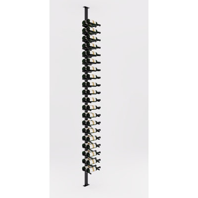 Kinde 40 Bottle Wine Bottle Rack in Black