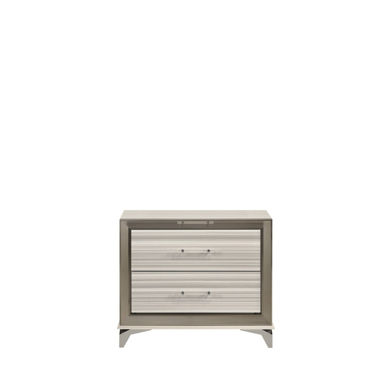 Table de chevet 2 tiroirs Bayron