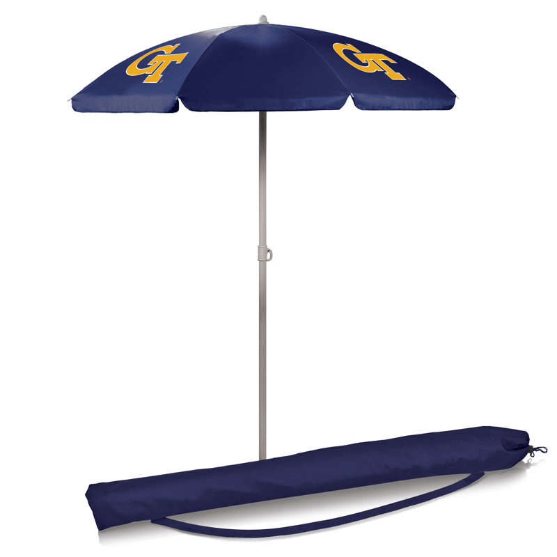 Parasol de plage 5,5 pi Ncaa, Bleu marine, Georgia Tech