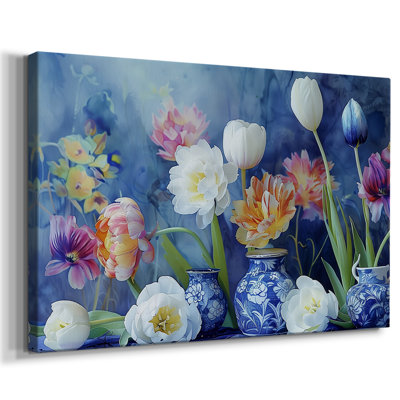 Série Floral-CX -Galerie enveloppée Cavas