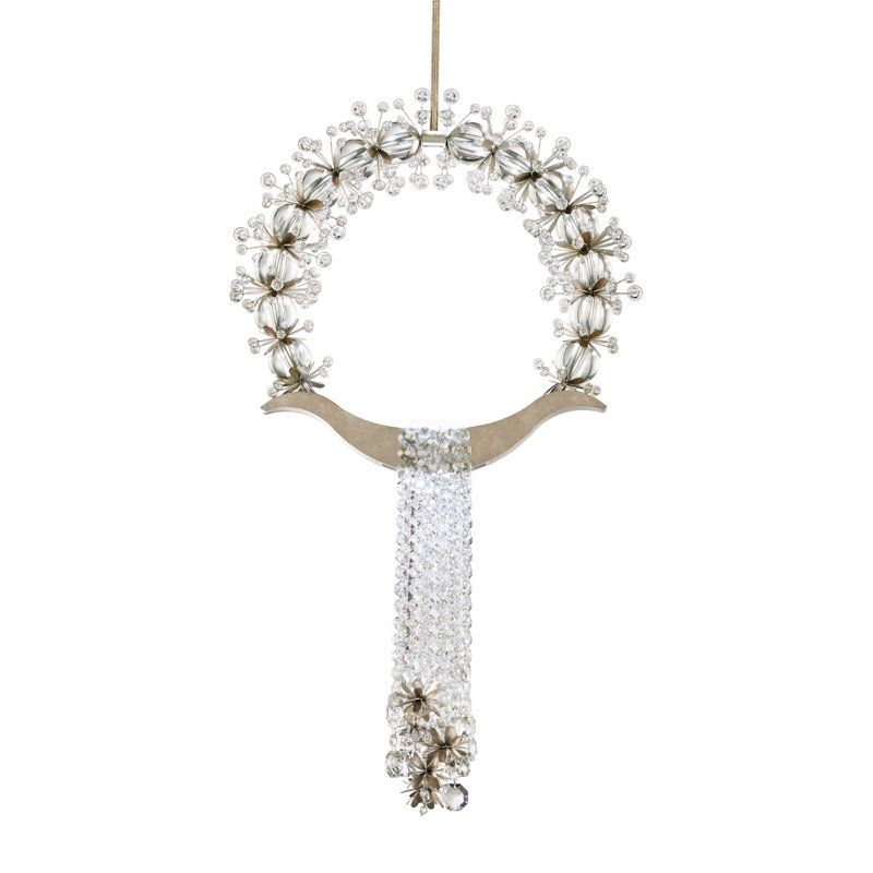 Laurel 1 - Light LED Pendant, Antique Silver