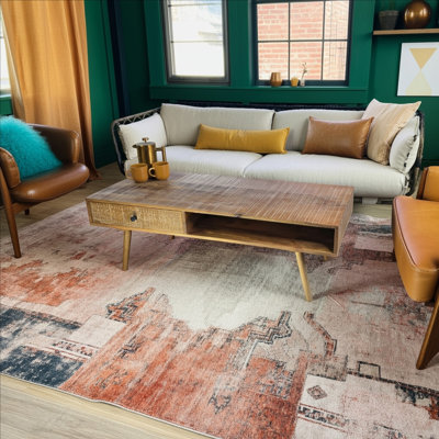 Solid Wood Coffee Table with Storage