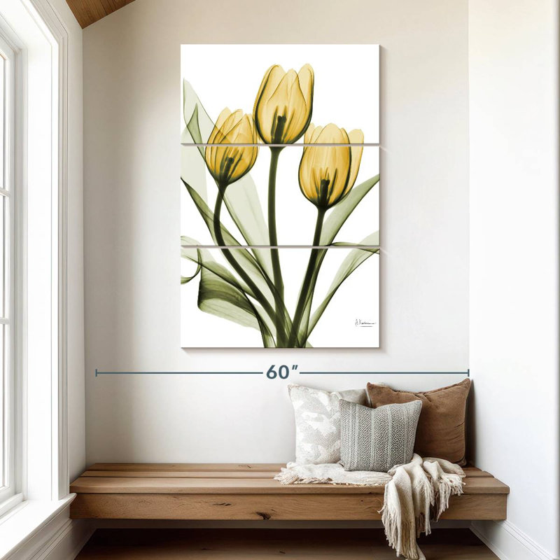 Bouquet de tulipes dorées Harnek, H 50 po x l 32 po