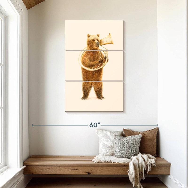 Ketti l'ours et son hélice, H 45 po x l 28 po